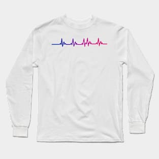 Bi Heartbeat Long Sleeve T-Shirt